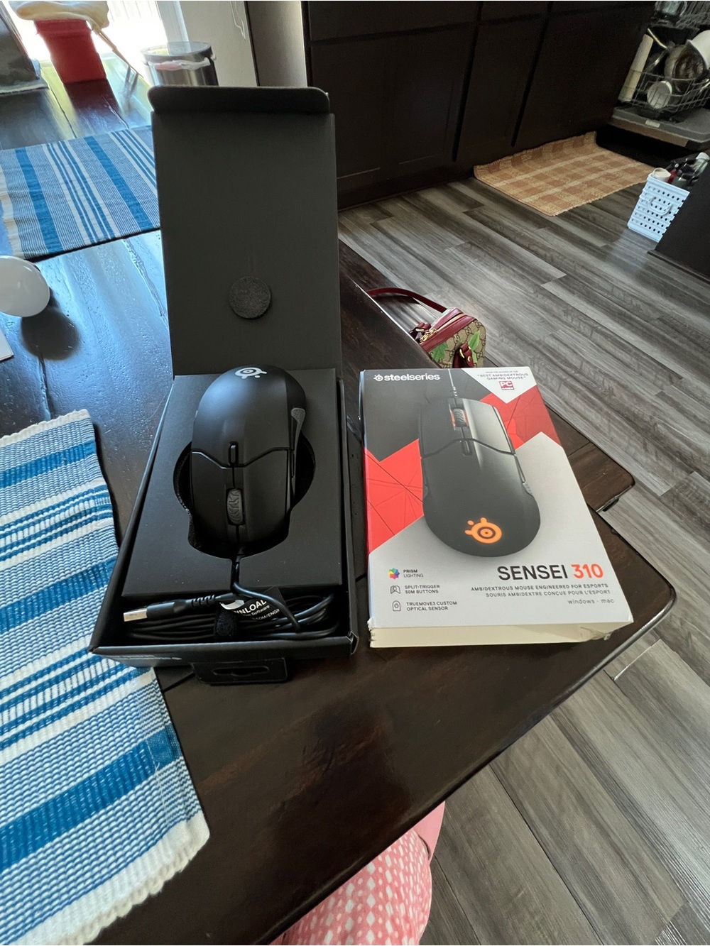 Sensei 310 Black Gaming Mouse - ambidextrous precision Used